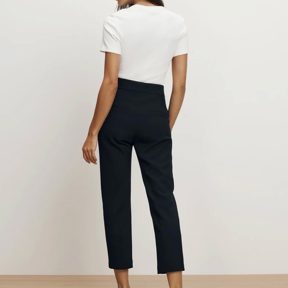 Veronica Beard -women’s Renzo straight leg pants navy  tailored crop trousers 16 - Picture 4 of 10